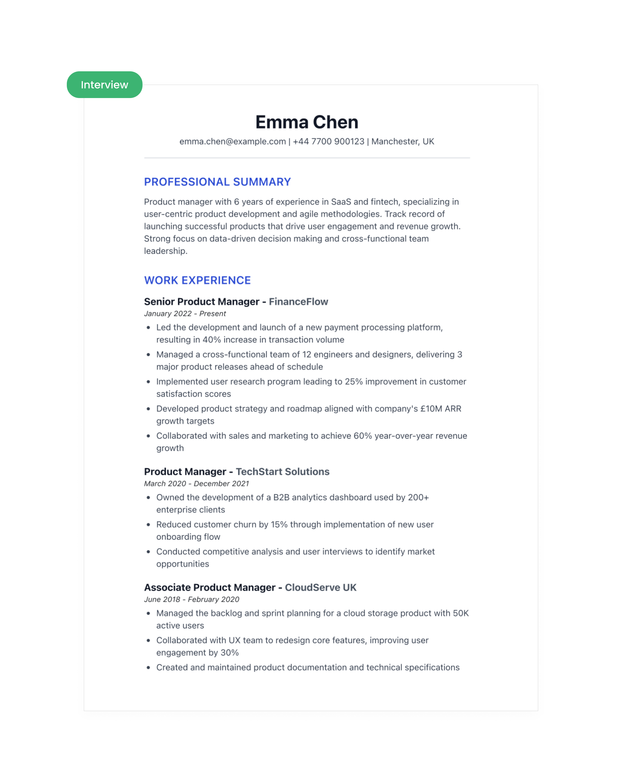 CV customization illustration